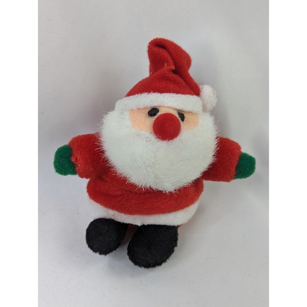 Santa Claus Plush‎ Keyring Clip On Jerry Elsner 3.5 Inch Stuffed Animal Toy